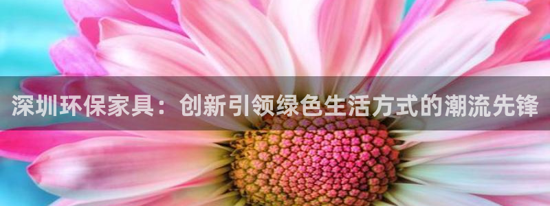 杏耀代理注册：深圳环保家具：创新引领绿色生活方式的潮流先锋