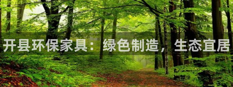 杏耀登陆：开县环保家具：绿色制造，生态宜居