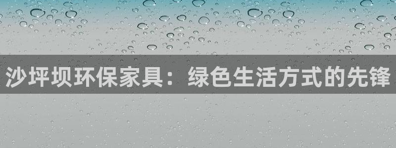 杏耀官网游戏：沙坪坝环保家具：绿色生活方式的先锋